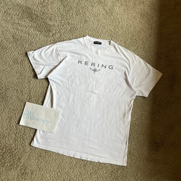 Authentic Balenciaga Kering Oversized Tee White XS - Picture 1 of 7